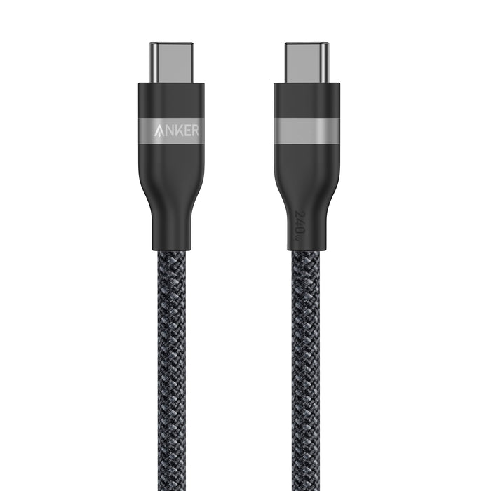 Anker USB-C to USB-C Cable (3 ft / 6 ft, 240W, Upcycled-Braided) - for just $19.99! 