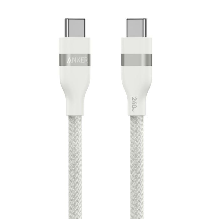 Anker USB-C to USB-C Cable (3 ft / 6 ft, 240W, Upcycled-Braided) - for just $19.99! 