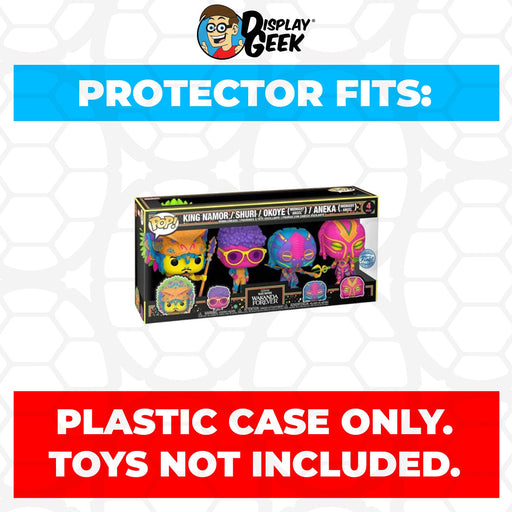 Pop Protector for 4 Pack Wakanda Forever Blacklight Funko Pop - Just $13.99! Shop now at Retro Gaming of Denver