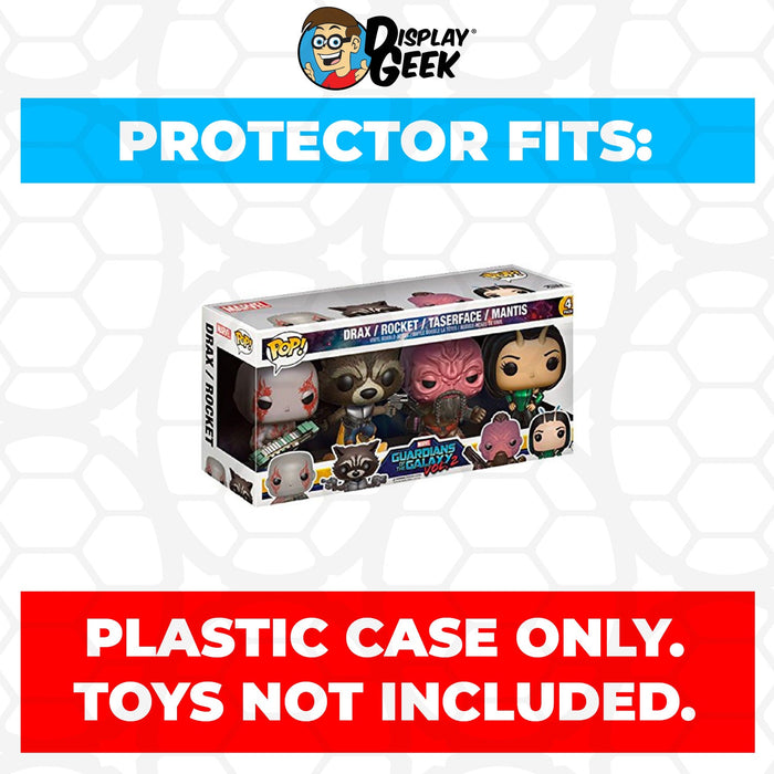 Pop Protector for 4 Pack Drax, Rocket, Taserface & Mantis Funko Pop - Just $13.99! Shop now at Retro Gaming of Denver