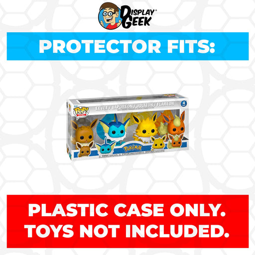 Pop Protector for 4 Pack Pokemon Eevee, Vaporeon, Jolteon & Flareon Funko Pop - Just $13.99! Shop now at Retro Gaming of Denver