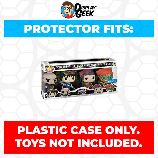 Pop Protector for 4 Pack Cowboy Bebop Spike, Jet, Faye, Ed & Ein Funko Pop - Just $13.99! Shop now at Retro Gaming of Denver