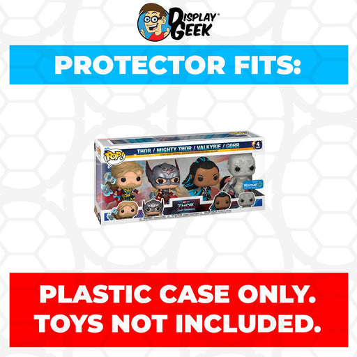 Pop Protector for 4 Pack Thor, Mighty Thor, Valkyrie & Gorr Funko Pop - Just $13.99! Shop now at Retro Gaming of Denver