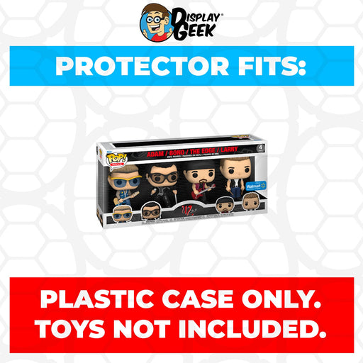 Pop Protector for 4 Pack U2 ZooTV Adam, Bono, The Edge & Larry Funko Pop - Just $13.99! Shop now at Retro Gaming of Denver