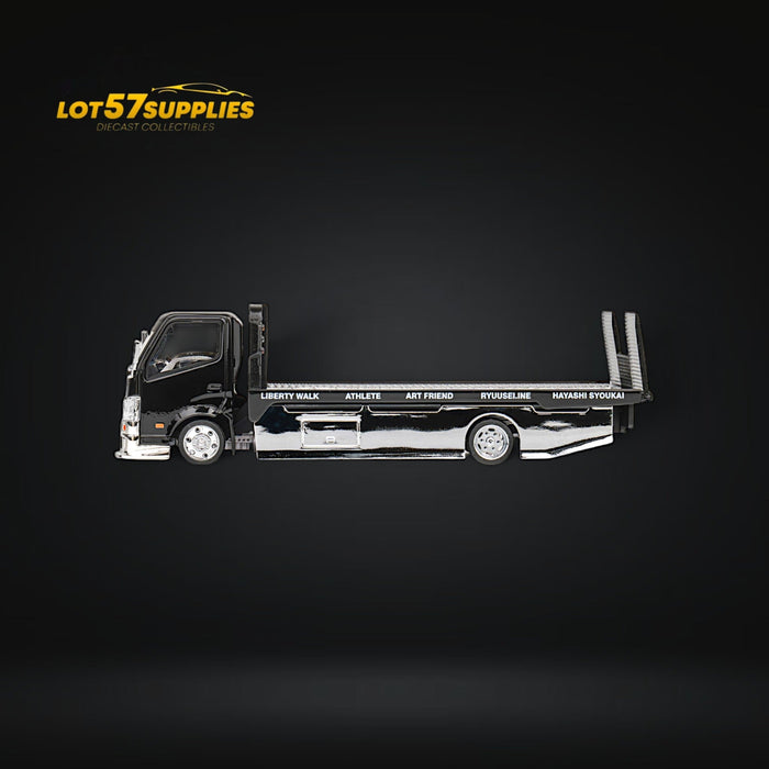 MicroTurbo HINO 300 Custom Flatbed Truck AIT Limited Edition Flatbed 1:64 - for just $44.99! 