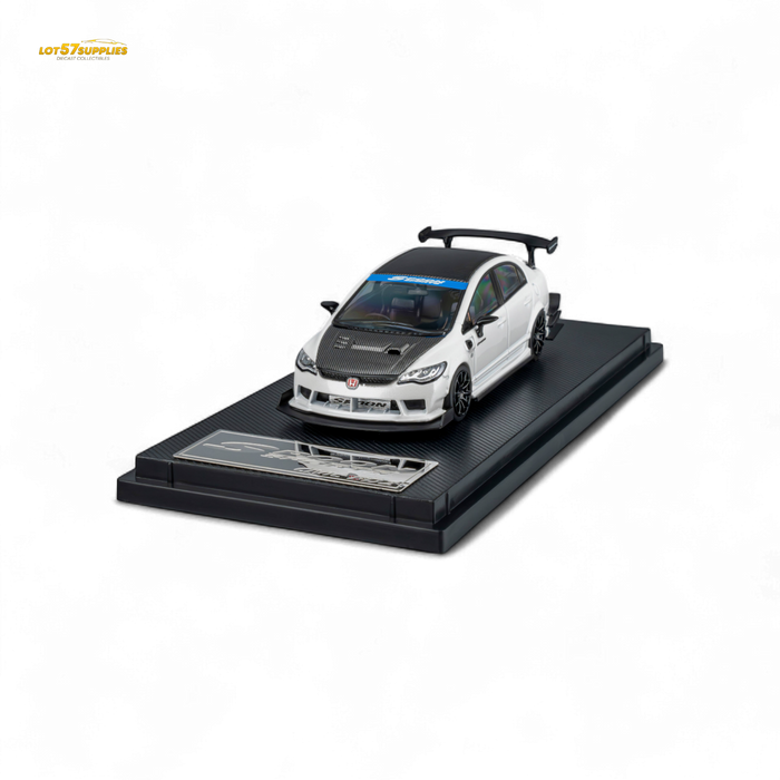 Microturbo Honda Civic Type R FD2 Spoon Sports Metallic White 1:64 - for just $39.99! 