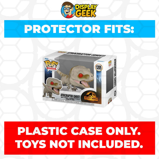 Pop Protector for 4 inch Funko Pop Jurassic World - Atrociraptor Ghost #1205 - for just $11.99! 