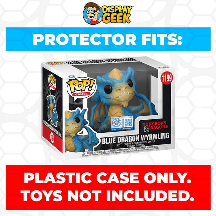 Pop Protector for 4 inch Blue Dragon Wyrmling #1199 Funko Pop - for just $11.99! 