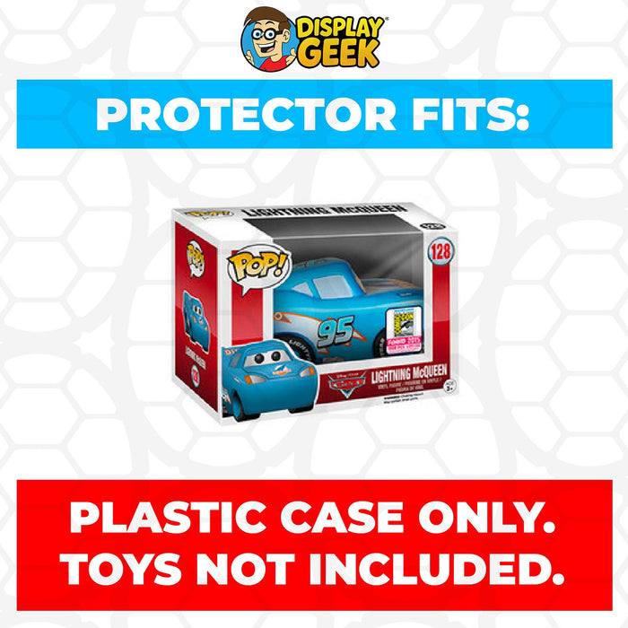 Pop Protector for 4 inch Funko Pop Cars - Lightning McQueen Dinoco Blue SDCC #128 - for just $11.99! 