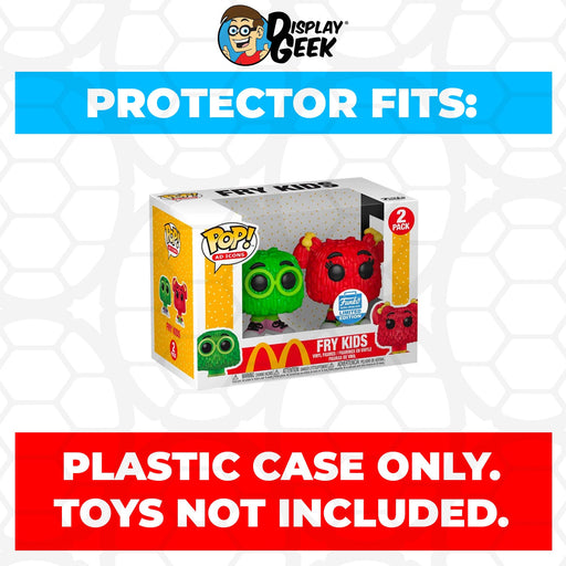 Pop Protector for 2 Pack Funko Pop McDonalds - Fry Kids Green and Red aka Fry Guys - for just $11.99! 