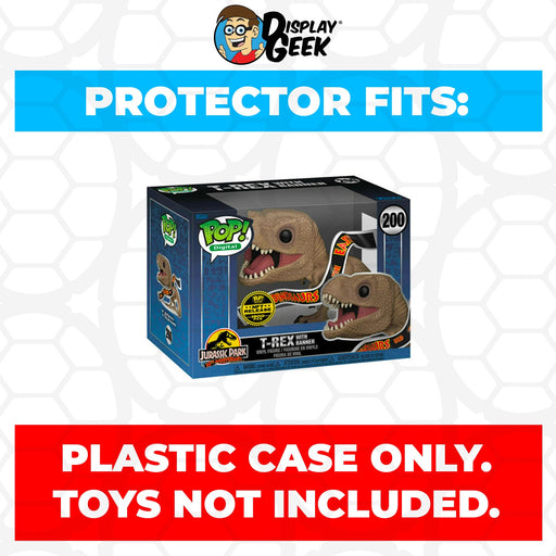 Pop Protector for 4 inch Funko Pop NFT Jurassic Park - T-Rex with Banner #200 - for just $11.99! 