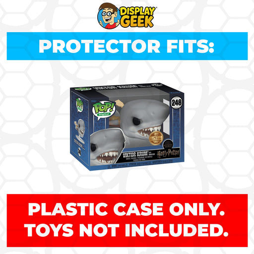 Pop Protector for 4 inch Funko Pop NFT Harry Potter - Viktor Krum with Shark Head #248 - for just $11.99! 