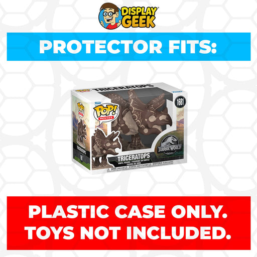 Pop Protector for 4 inch Funko Pop Jurassic World - Triceratops Fossil #1681 - for just $11.99! 