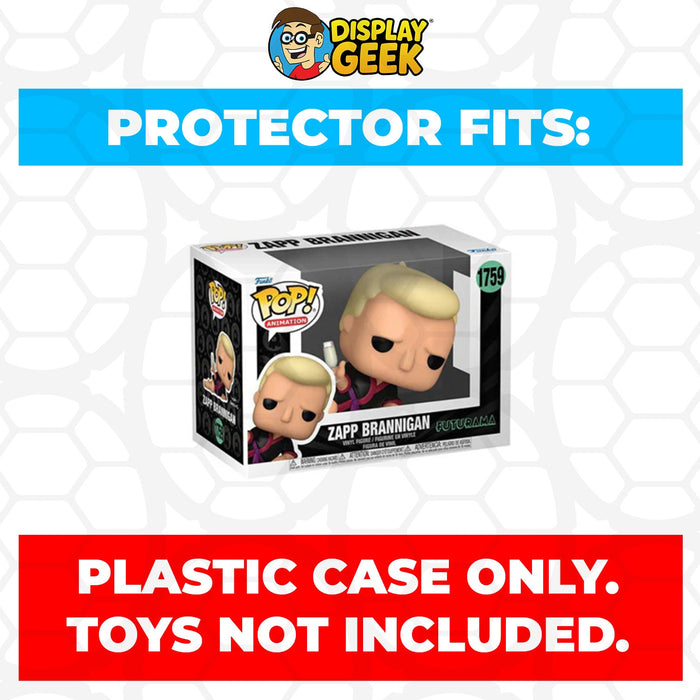Pop Protector for 4 inch Funko Pop Futurama - Zapp Brannigan #1759 - for just $11.99! 