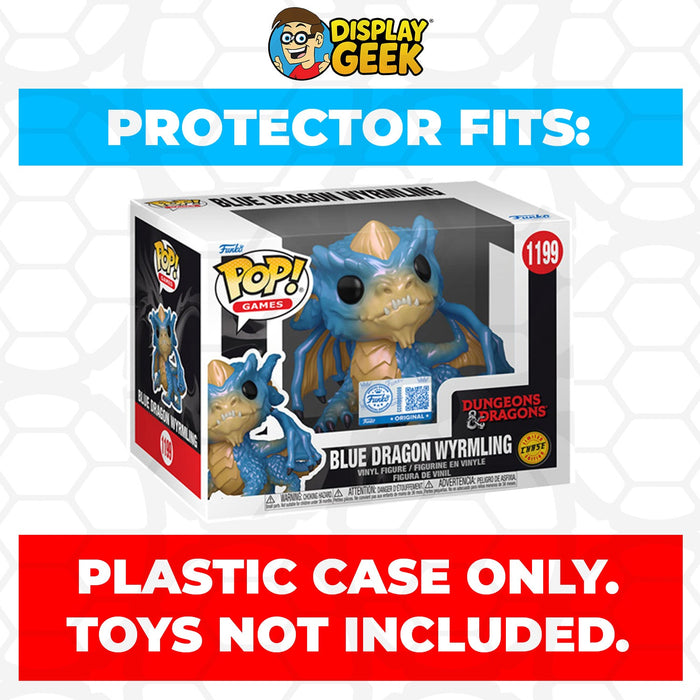 Pop Protector for 4 inch Blue Dragon Wyrmling #1199 Funko Pop - for just $11.99! 