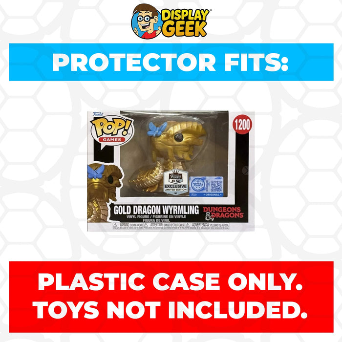 Pop Protector for 4 inch Gold Dragon Wyrmling #1200 Box - for just $11.99! 