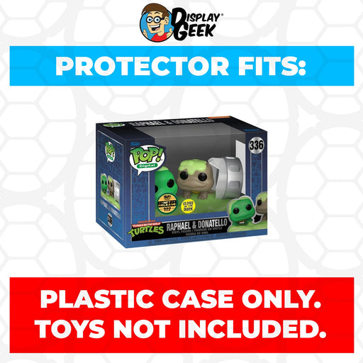 Pop Protector for 4 inch Funko Pop NFT Raphael & Donatello Glow #336 - for just $11.99! 