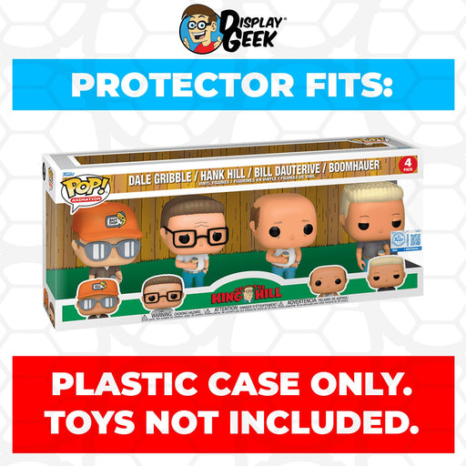 Pop Protector for 4 Pack King of the Hill Funko Pop - for just $13.99! 