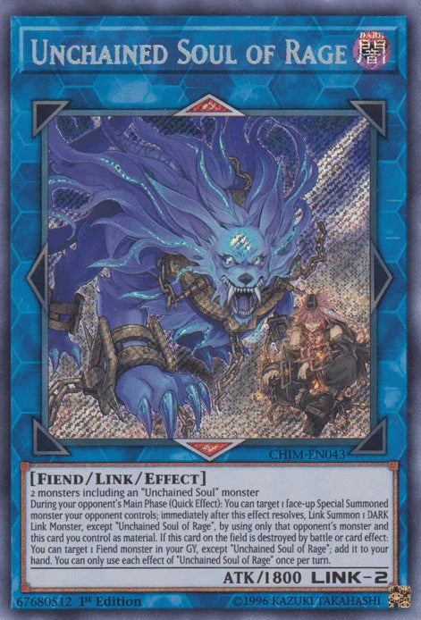 Unchained Soul of Rage [CHIM-EN043] Secret Rare - for just $0.40! 
