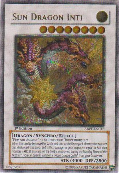 Sun Dragon Inti [ABPF-EN042] Ultimate Rare - for just $4.60! 