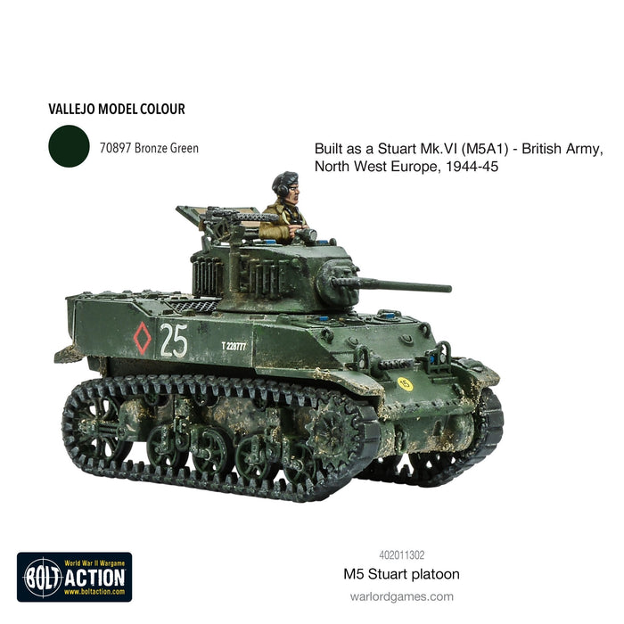 Bolt Action: M5 Stuart Platoon - for just $94.99! 