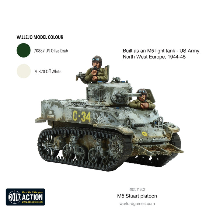 Bolt Action: M5 Stuart Platoon - for just $94.99! 