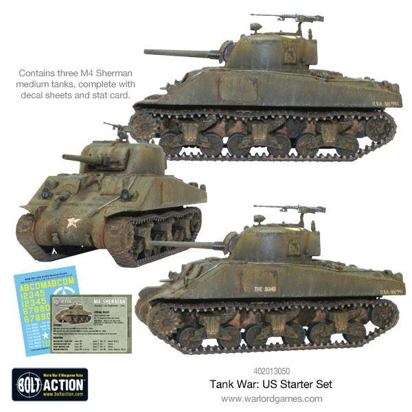 Bolt Action: Tank War - US starter set - for just $149.99! 