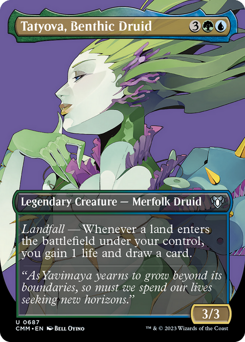 Tatyova, Benthic Druid (CMM-687) - Commander Masters (Borderless) - for just $0.28! 