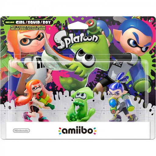 Inkling 3 Pack Amiibo – Girl [Green], Squid [Orange], Boy [Purple] [Splatoon] [Sealed] – Nintendo Amiibo - for just $29.99! 