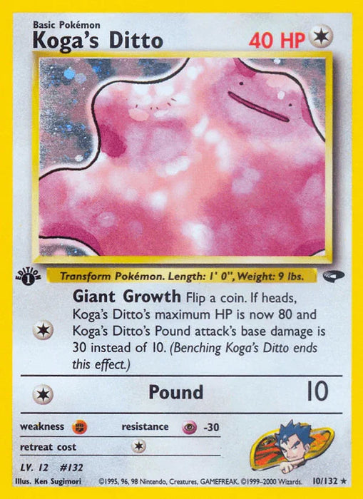 Koga's Ditto (10/132) [Gym Challenge 1st Edition] - for just $40! 