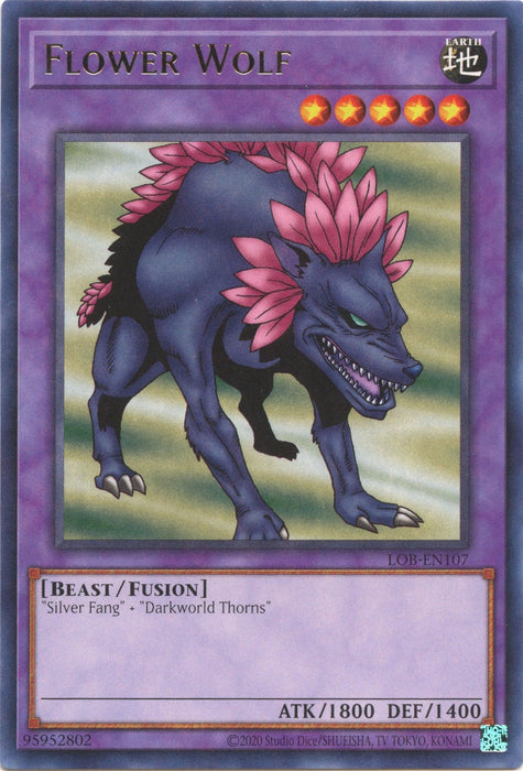 Flower Wolf (25th Anniversary) [LOB-EN107] Rare - for just $0.10! 