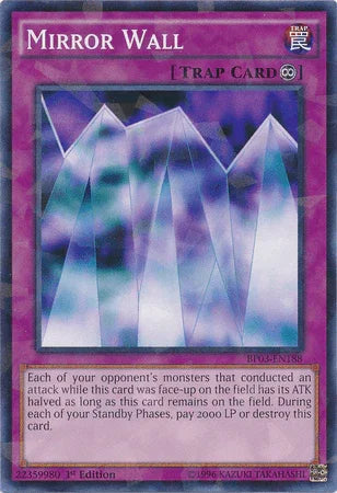 Mirror Wall [BP03-EN188] Shatterfoil Rare - for just $0.25! 