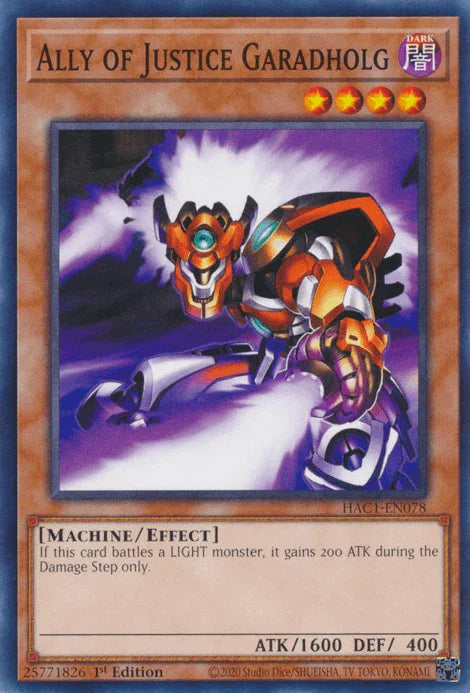 Ally of Justice Garadholg [HAC1-EN078] Common - for just $0.10! 