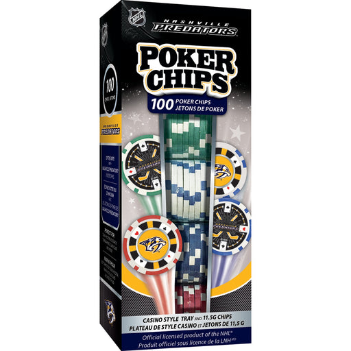 Nashville Predators 100 Piece Poker Chips - Premium Poker Chips & Sets - Just $17.99! Shop now at Retro Gaming of Denver