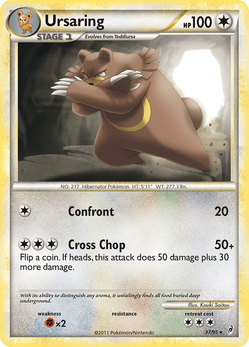 Ursaring (37/95) [HeartGold & SoulSilver: Call of Legends] - for just $0.40! 