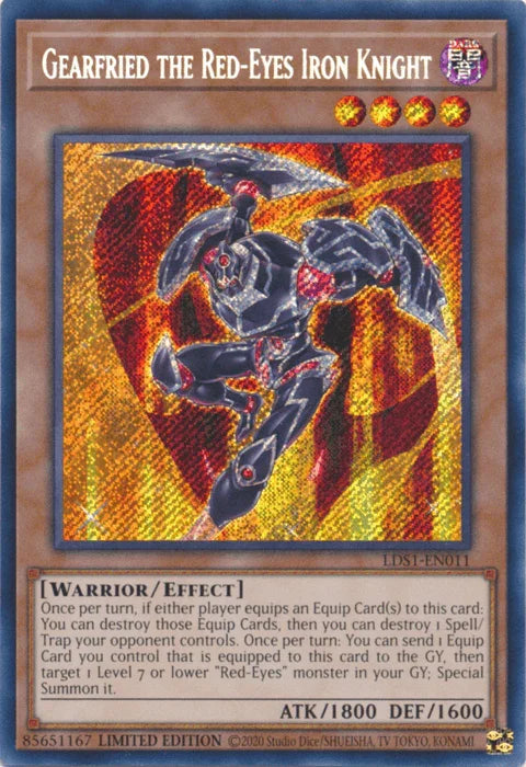Gearfried the Red-Eyes Iron Knight [LDS1-EN011] Secret Rare - for just $2.55! 