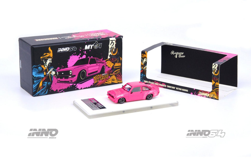 Inno64 Ford Escort MK2 Pandem "Emotion" Retro Havoc Pink 1:64 IN64R-MK2P-ERH - for just $59.99! 