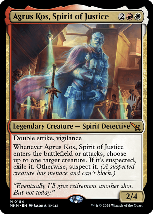 Agrus Kos, Spirit of Justice (PPMKM-184) - Murders at Karlov Manor Promos - for just $0.34! 