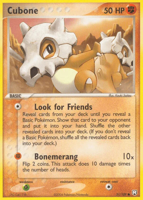 Cubone (51/109) [EX: Team Rocket Returns] - for just $1.60! 