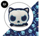 TeeTurtle Skull Cat Plushie Tote Bag: (Dark Blue) - for just $23.99! 