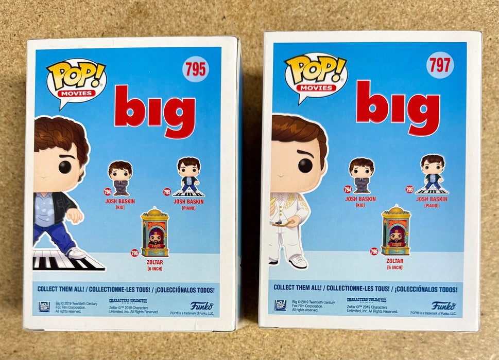 Funko Pop Movies “BIG” Josh Baskin On Piano & In Suit Vaulted Exclusive Set Of 2 - for just $20! 