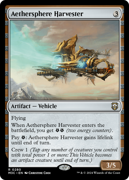 Aethersphere Harvester (M3C-280) - Modern Horizons 3 Commander - for just $0.06! 