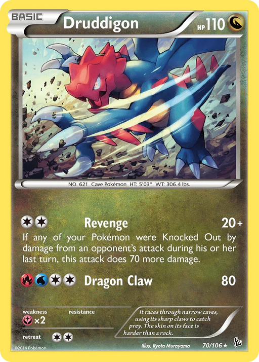 Druddigon (70/106) [XY: Flashfire] - for just $0! 