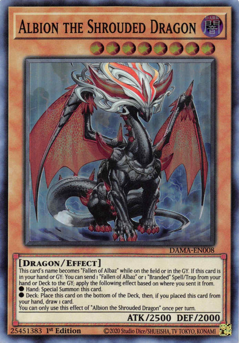 Albion the Shrouded Dragon [DAMA-EN008] Super Rare - for just $0.25! 