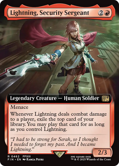 Lightning, Security Sergeant (FIN-462) - FINAL FANTASY: (Extended Art) - for just $1! 
