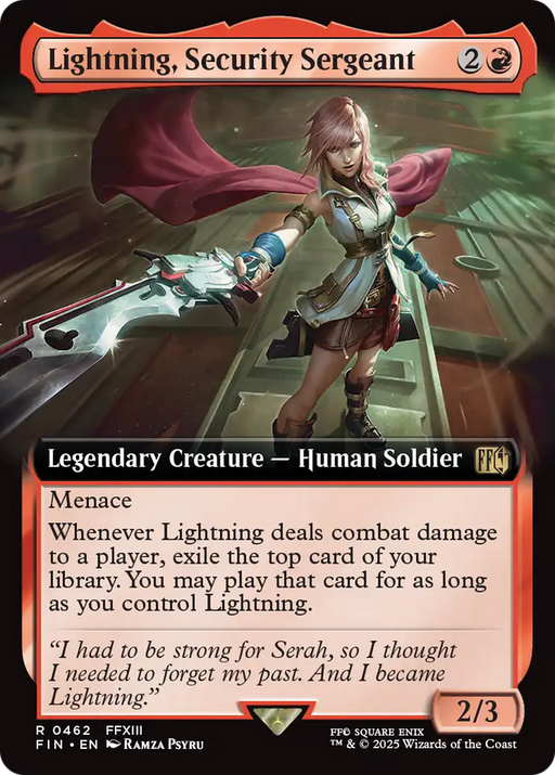 Lightning, Security Sergeant (FIN-462) - FINAL FANTASY: (Extended Art) - for just $1! 