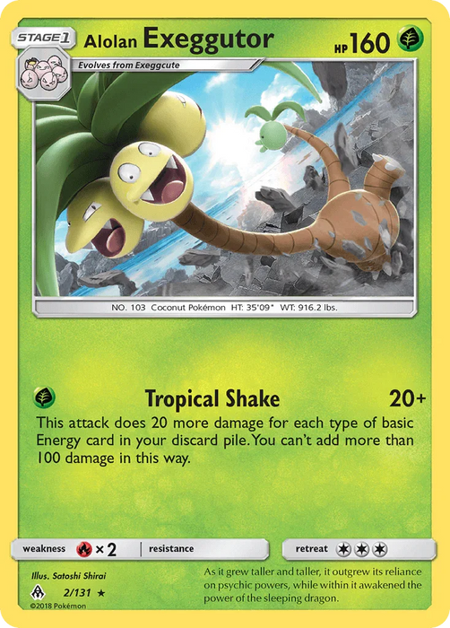 Alolan Exeggutor (2/131) [Sun & Moon: Forbidden Light] - for just $0.25! 