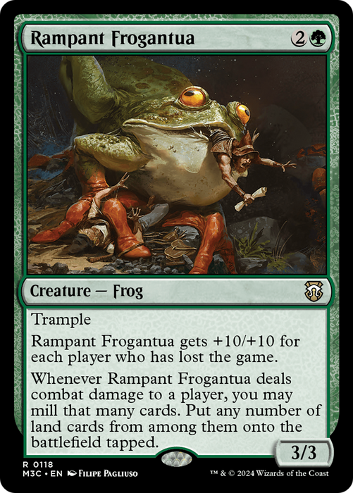Rampant Frogantua (M3C-118) - Modern Horizons 3 Commander - for just $0.11! 