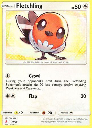 Fletchling (11/30) [Sun & Moon: Trainer Kit - Lycanroc] - for just $0.10! 