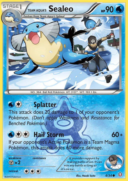 Team Aqua's Sealeo (4/34) [XY: Double Crisis] - for just $0.45! 